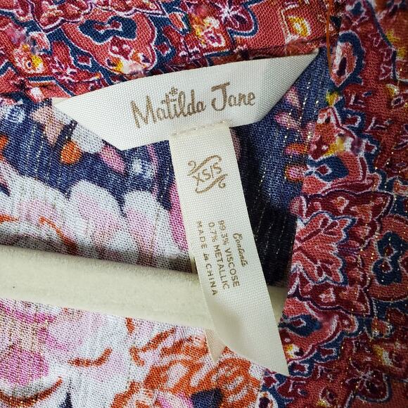 Matilda Jane Womens Kimono Top Olivia Floral Print Size Extra Small/Small - Picture 3 of 7